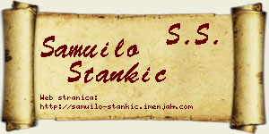 Samuilo Stankić vizit kartica